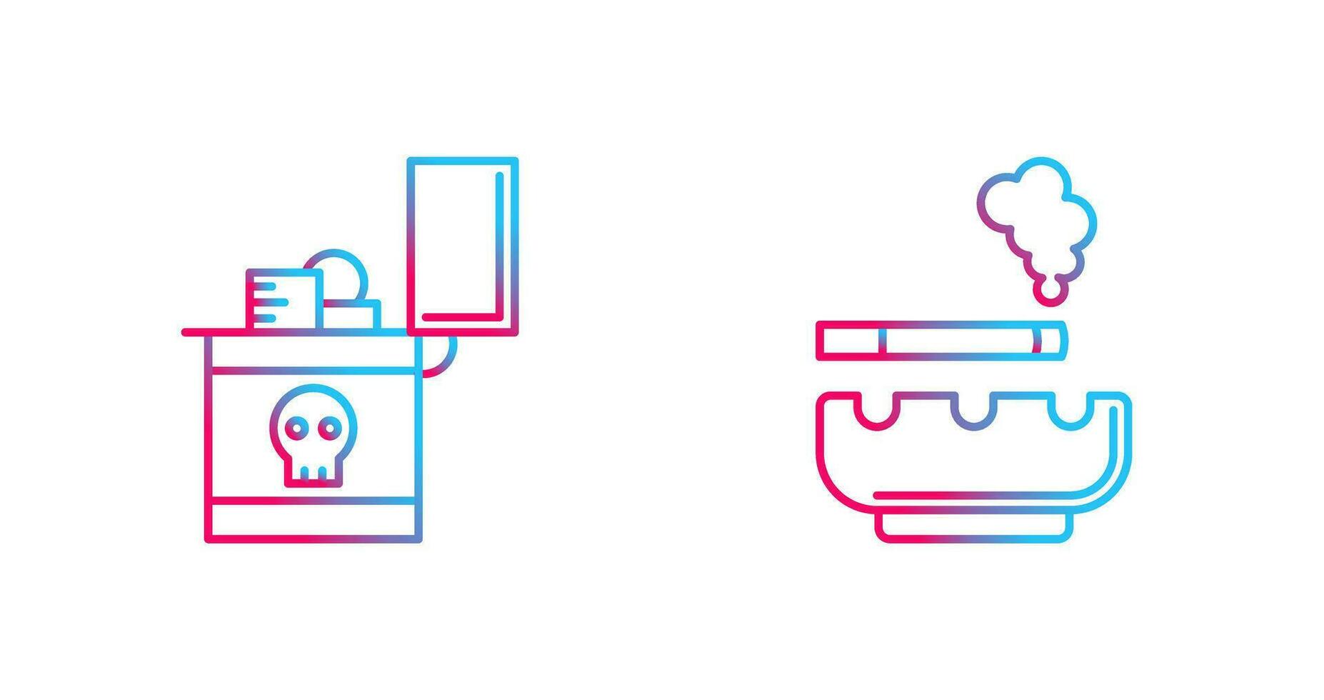 Zippo and Cigarette Icon vector