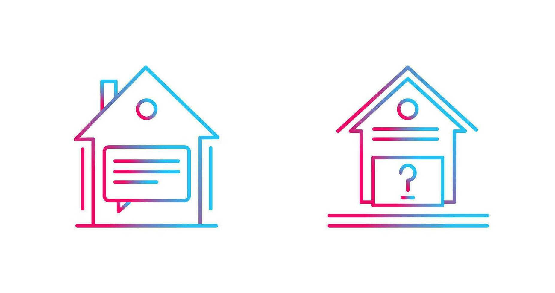 Message and Unknown Icon vector