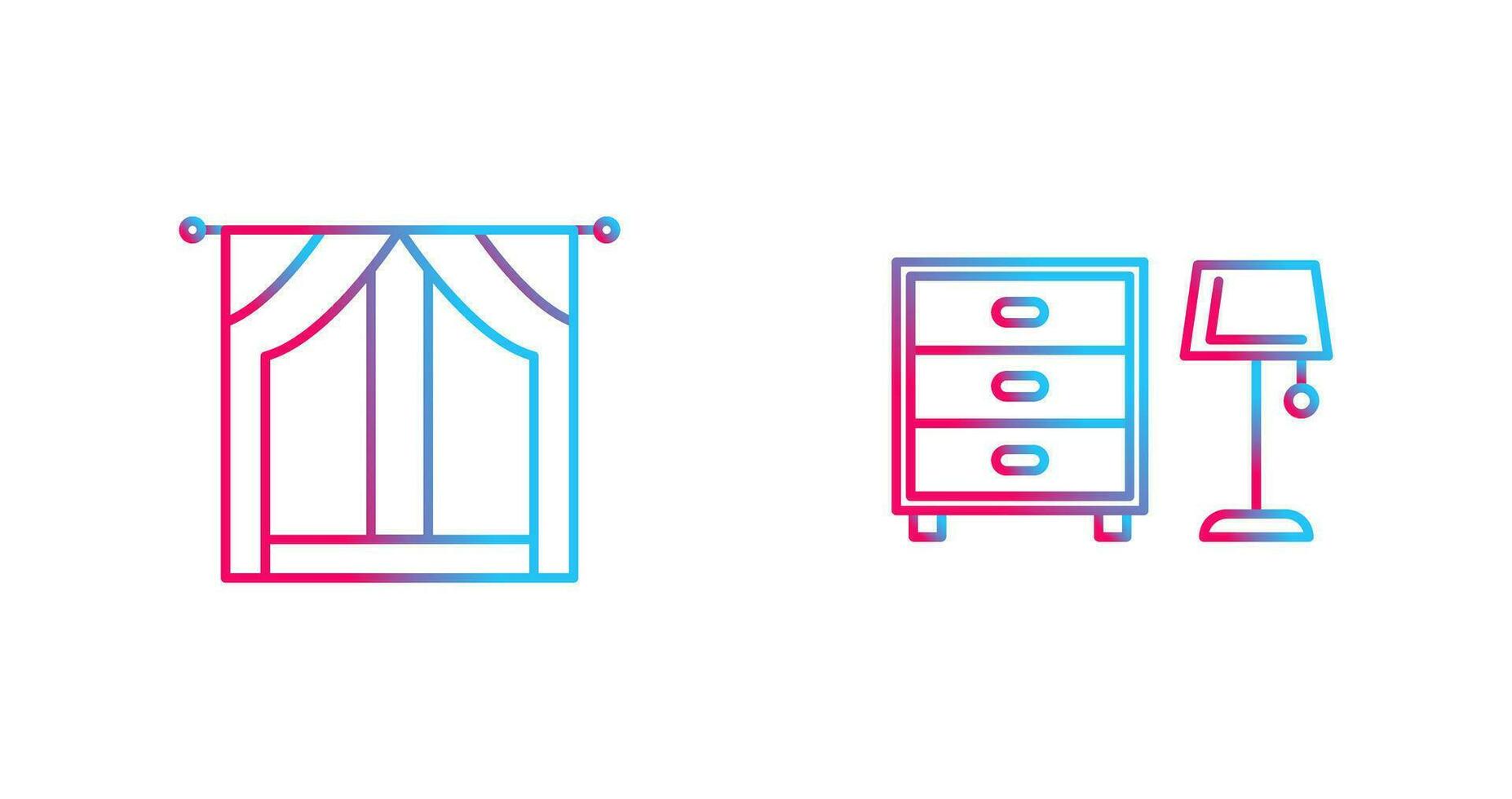 Window and Drawers Icon vector