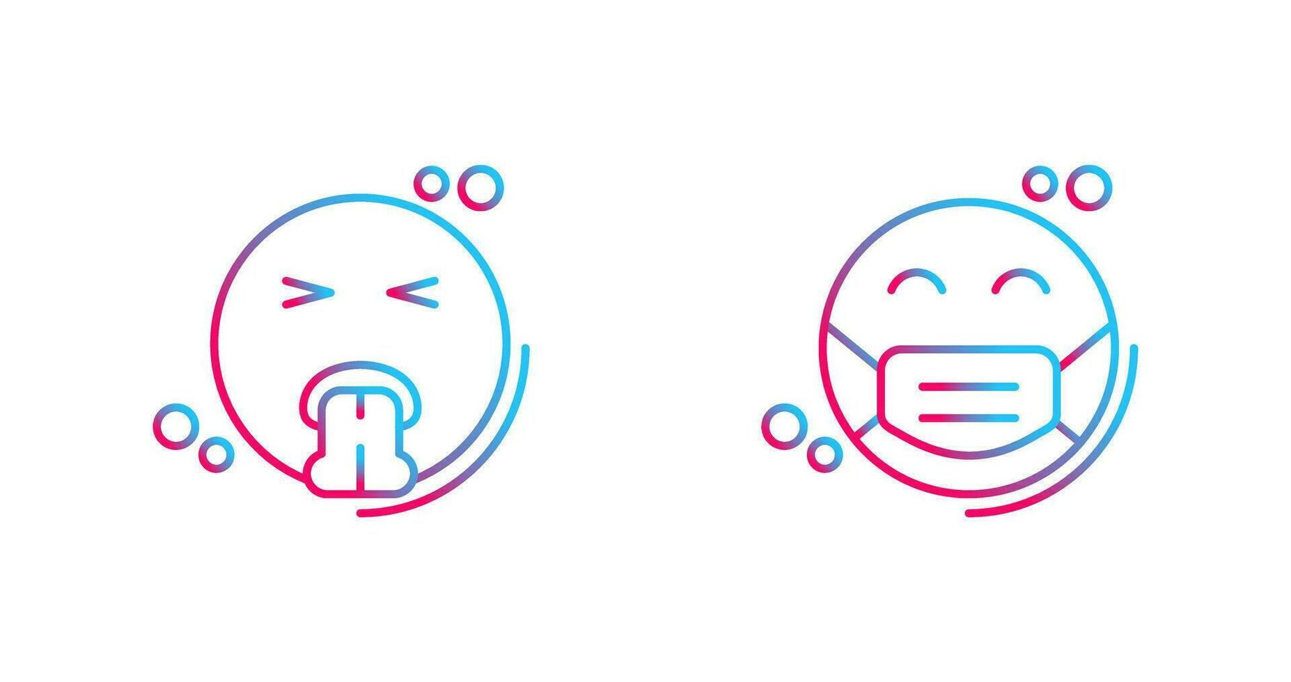 Vomit and Mask Icon vector