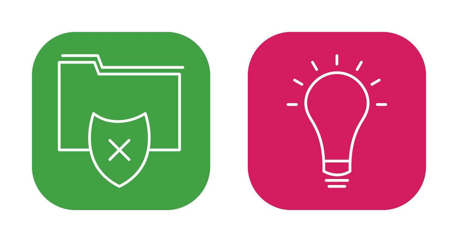 vulnerable folders and innovatives idea Icon vector
