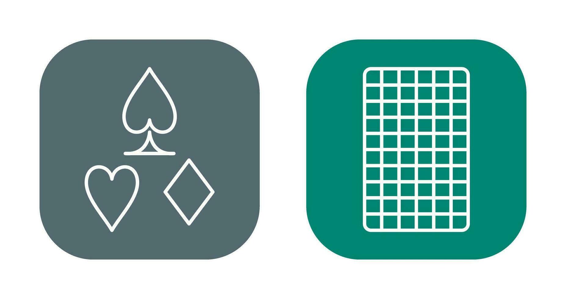 card suits and card backward Icon vector