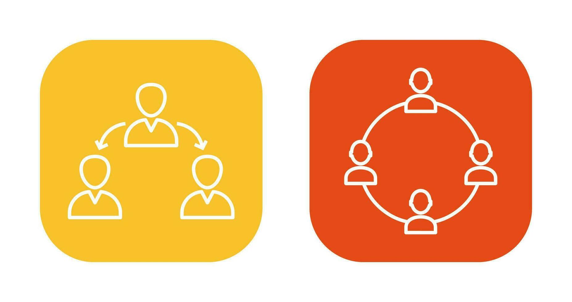 connected user and network group  Icon vector