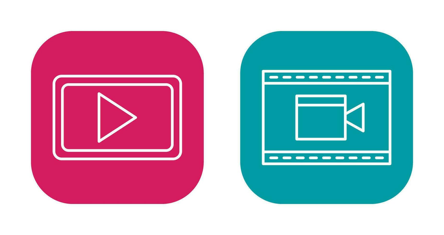 Video Communication and Video and Animation Icon vector