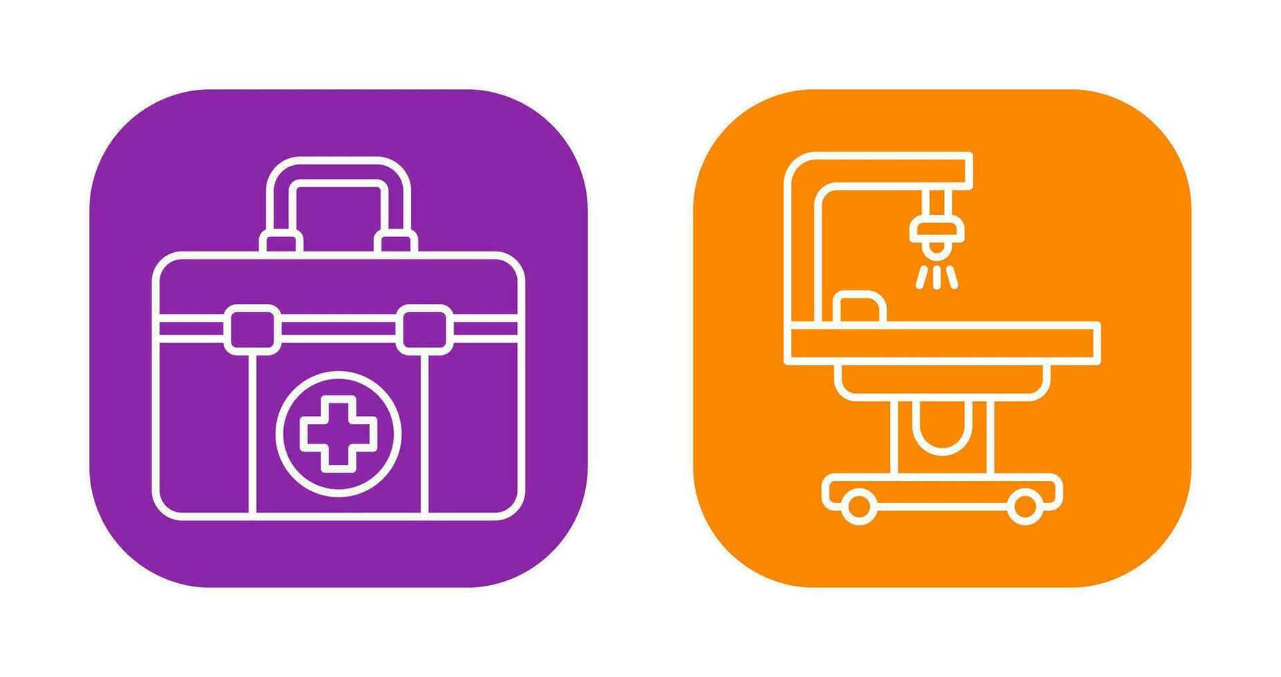First Aid Kit and operating Room Icon vector