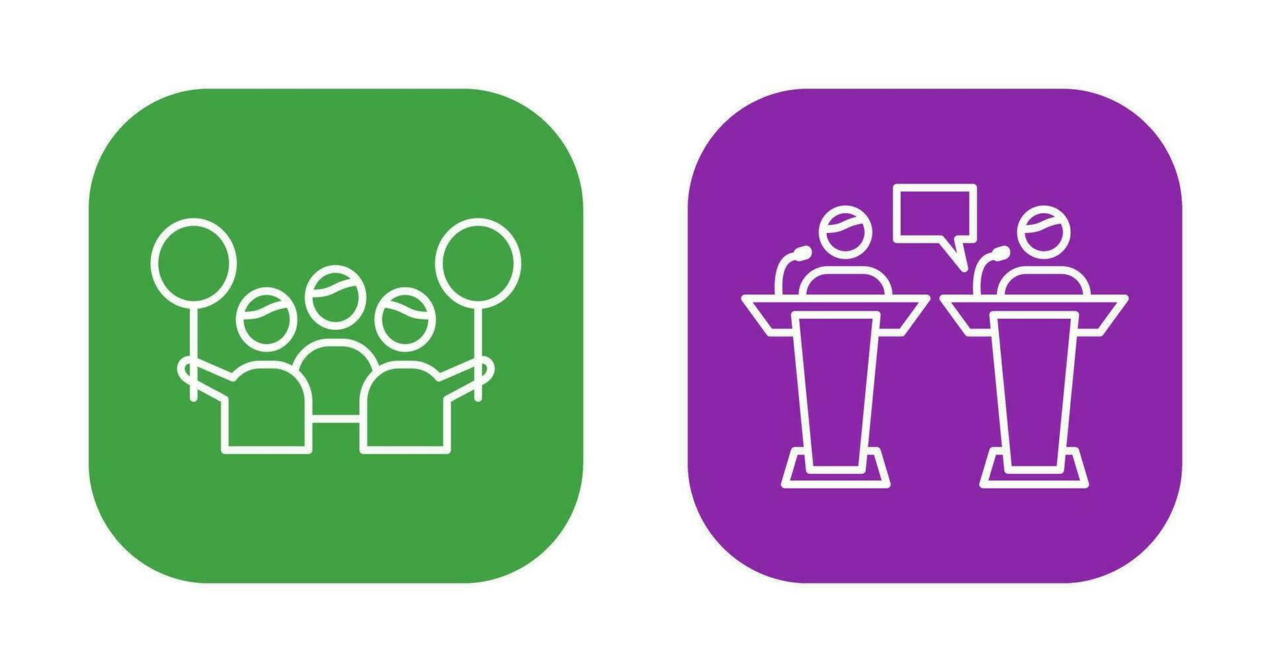 Protest and Debate Icon vector