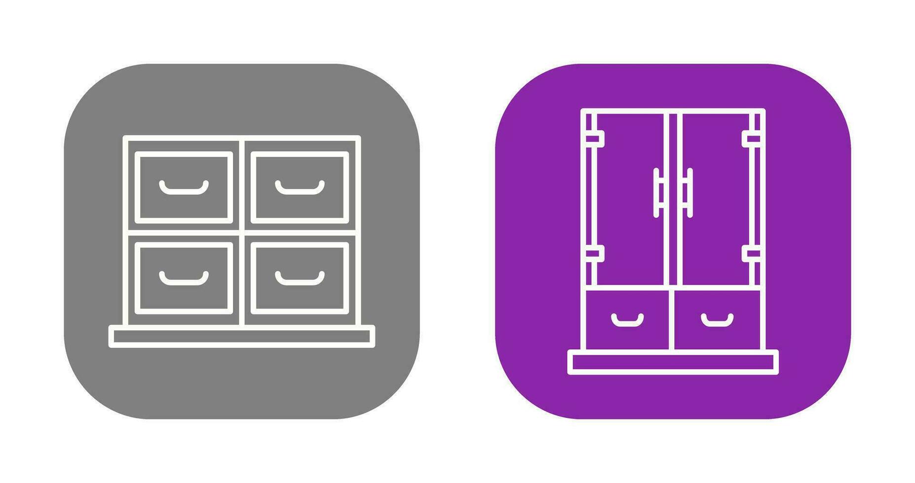 Cabinet and Business Icon vector