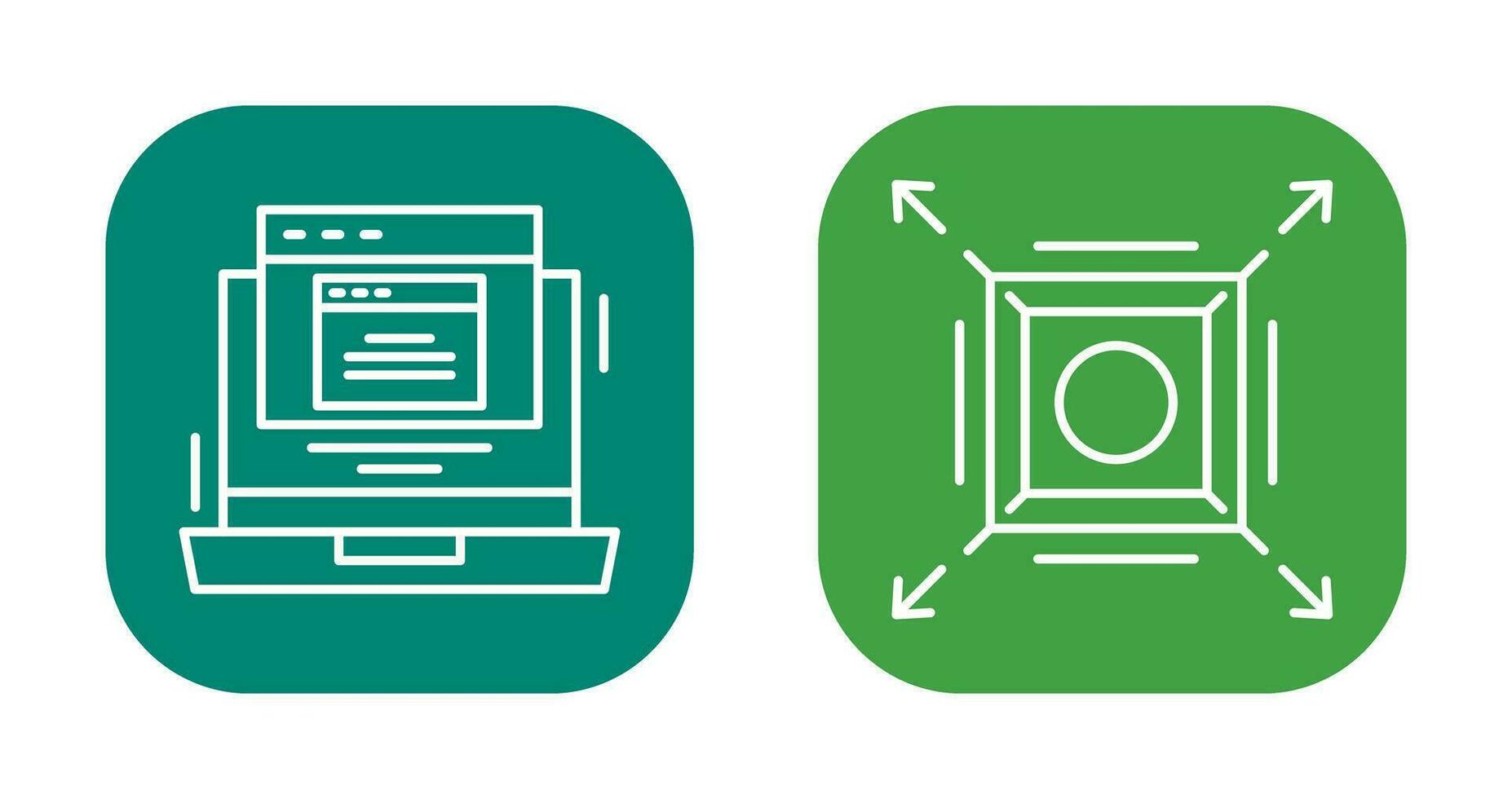 Pop Up and Maximize Icon vector