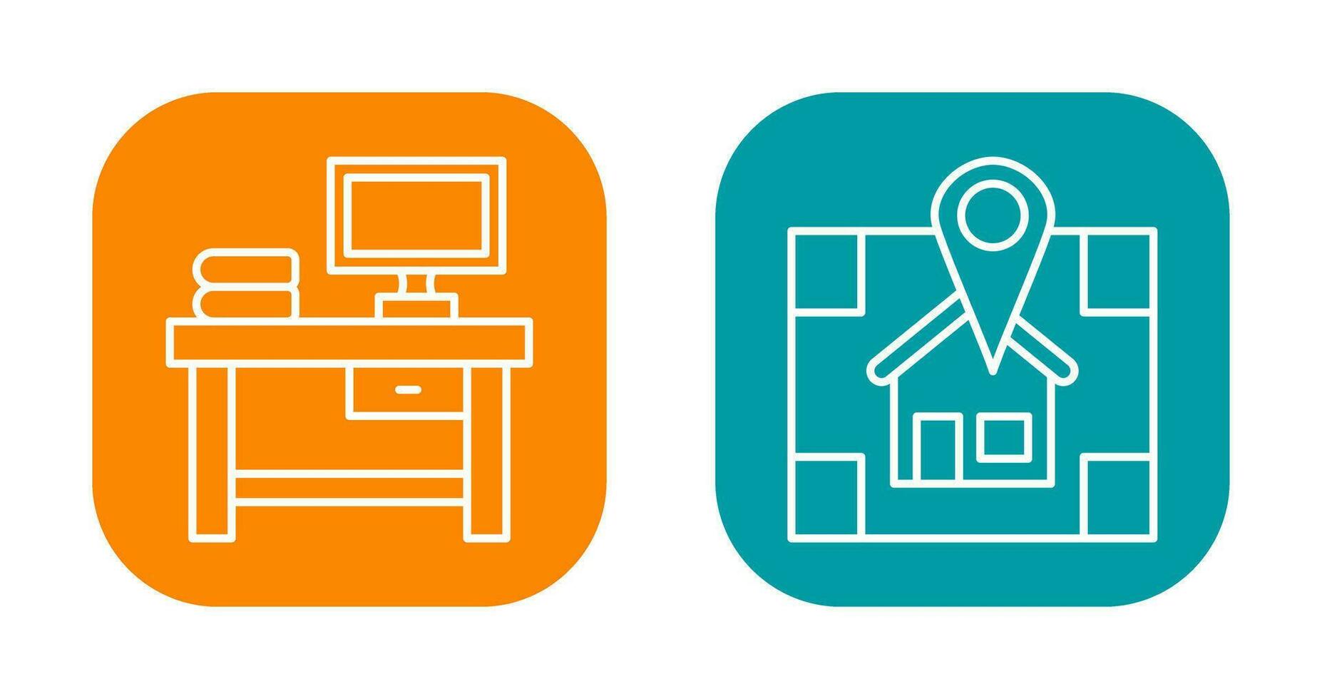 Table and Navigator Icon vector