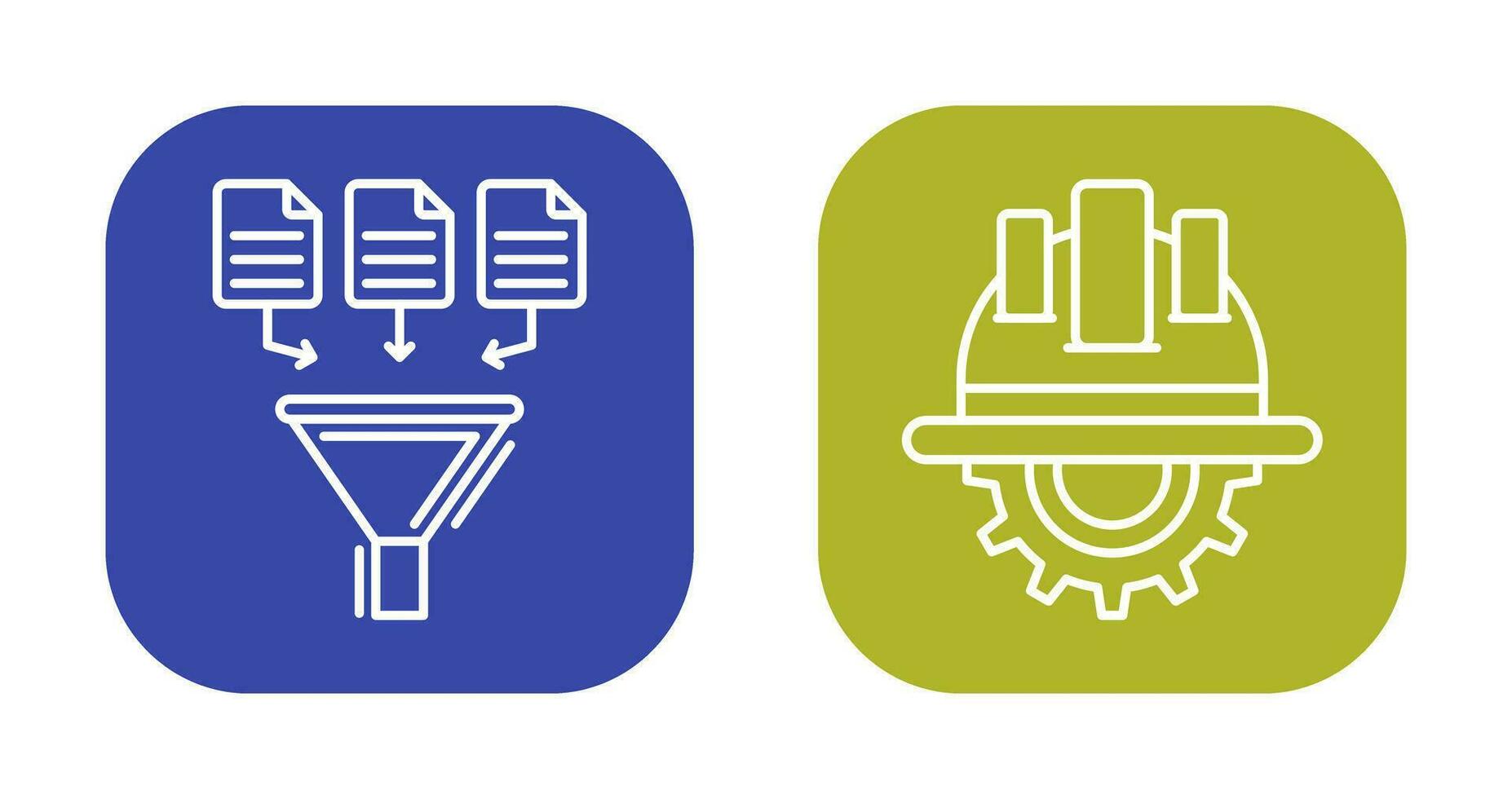 Data Collection and Engineering Icon vector