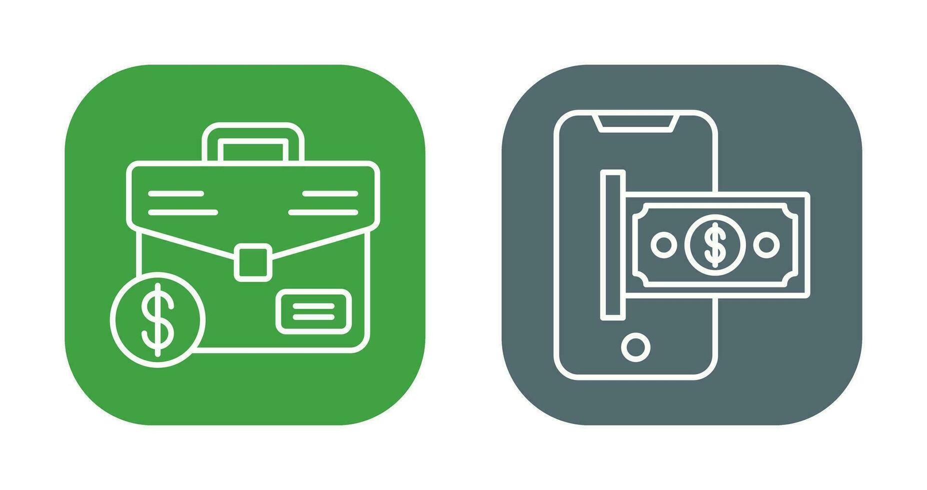 Suitcase and Smartphone Icon vector