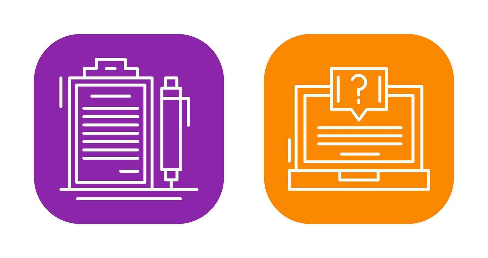 Contract and Question Icon vector