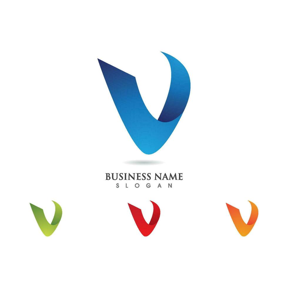 V Letter Logo Template vector
