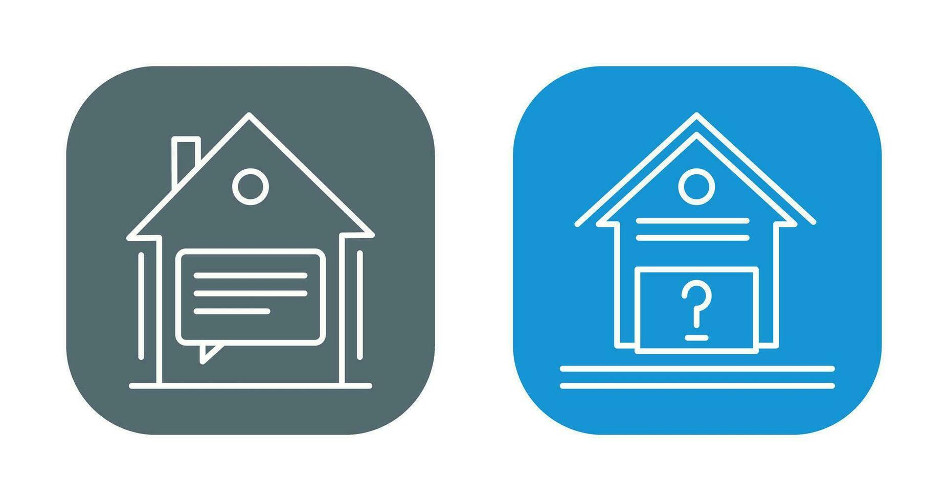 Message and Unknown Icon vector