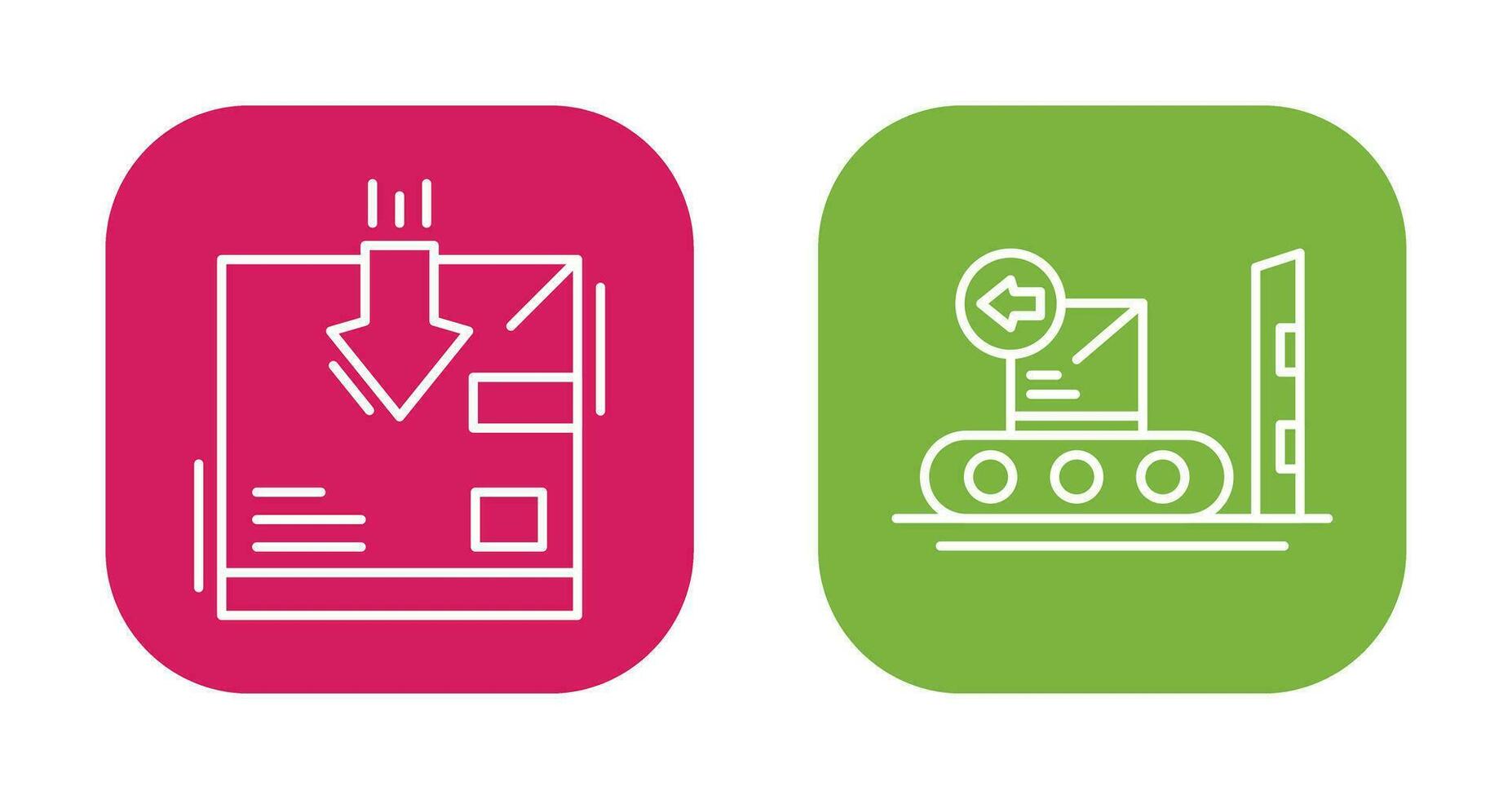 return and delivery Icon vector