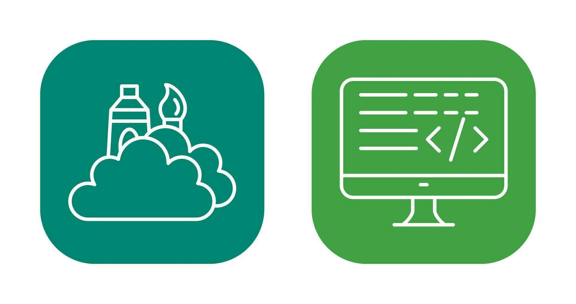 creative and coding Icon vector