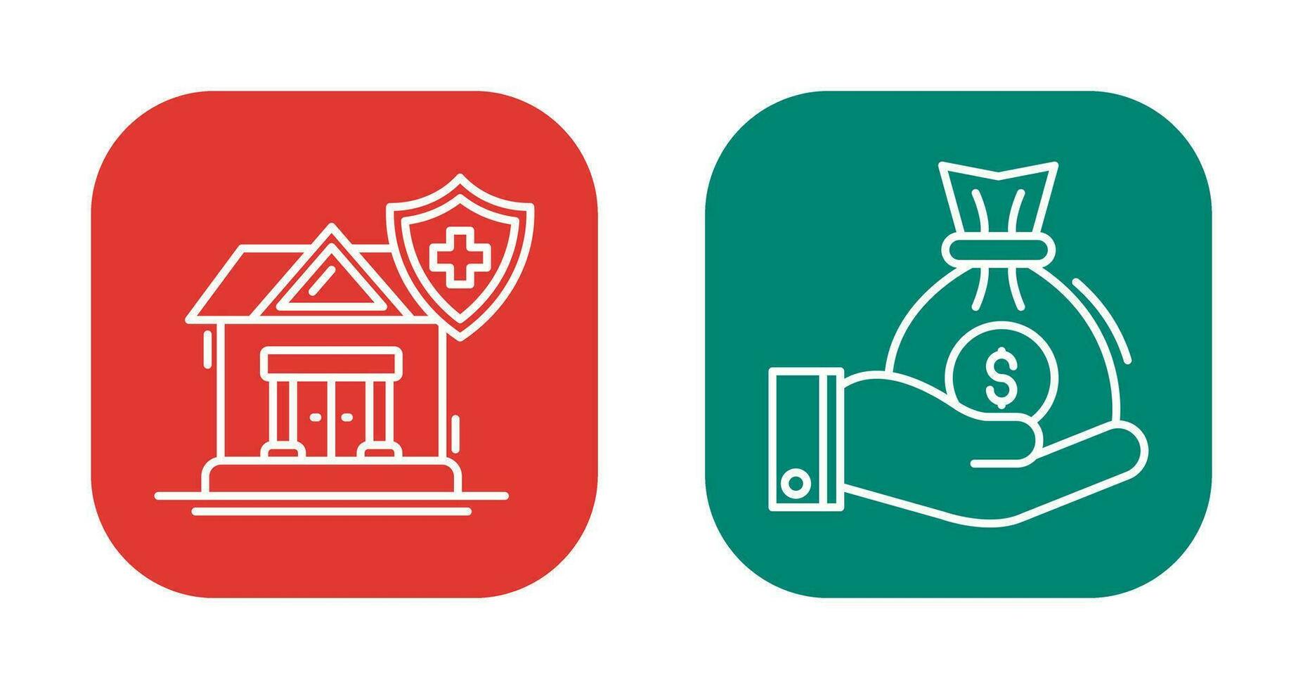 Health and Investment Icon vector