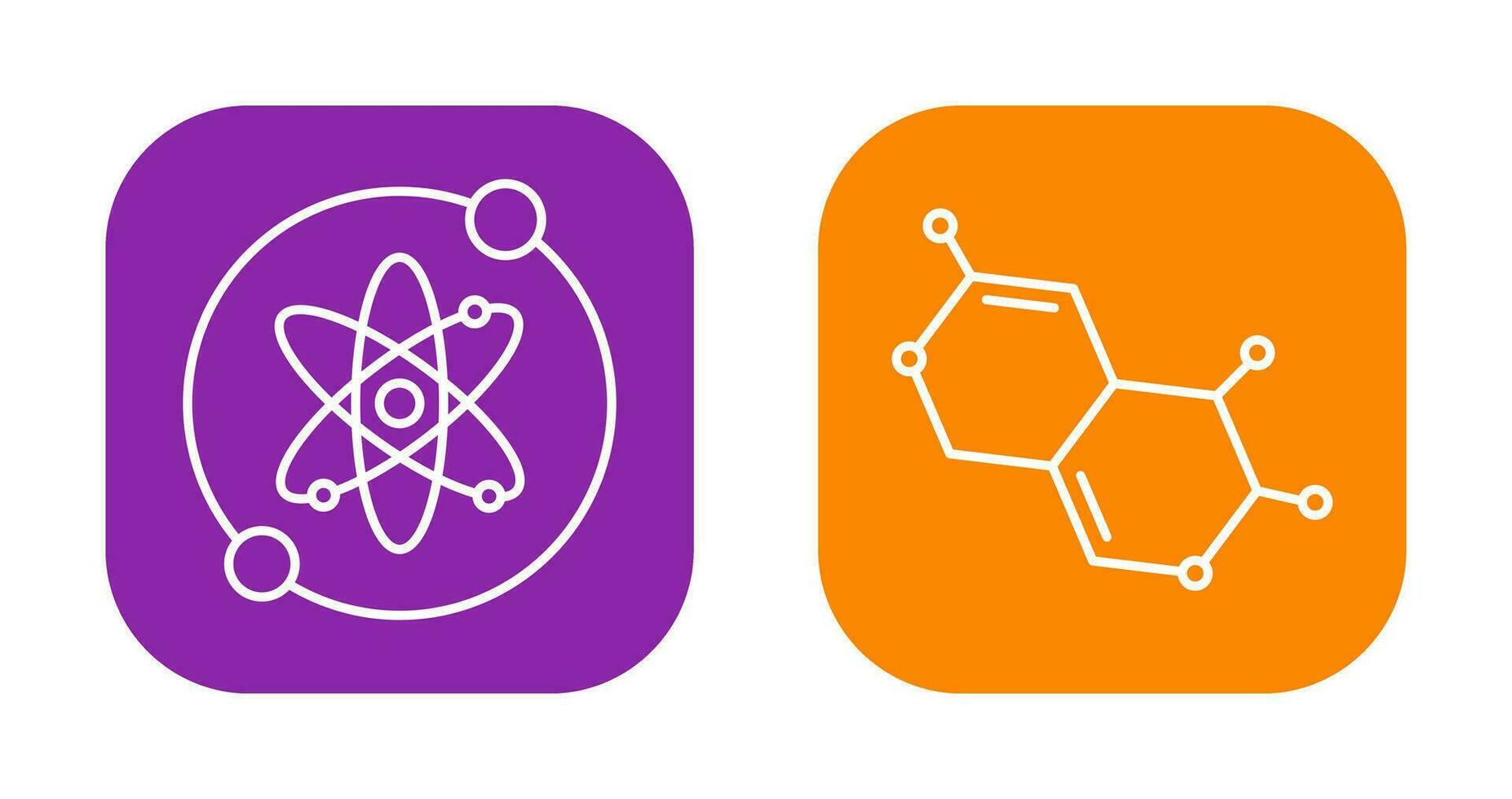 Proton and Molecule Icon vector
