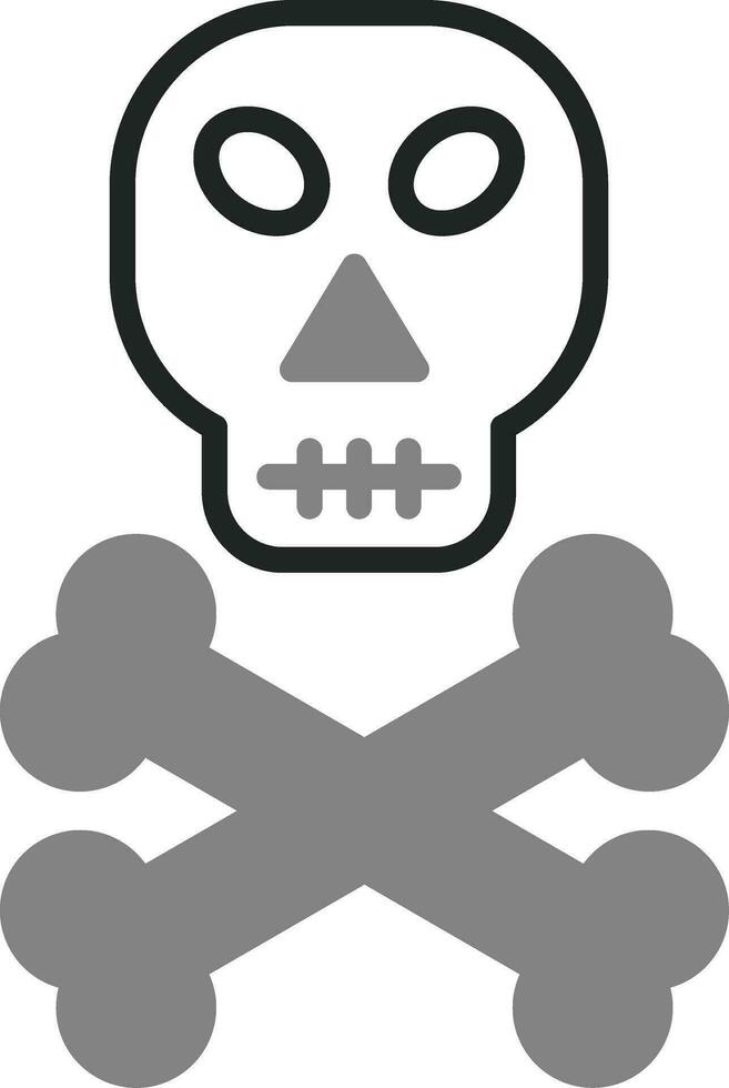 icono de vector de calavera