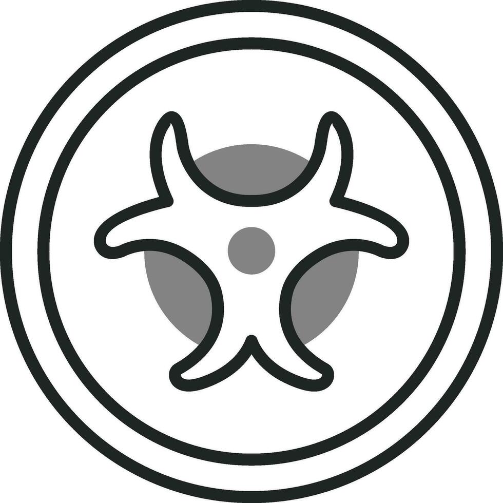 Biohazard Sign Vector Icon