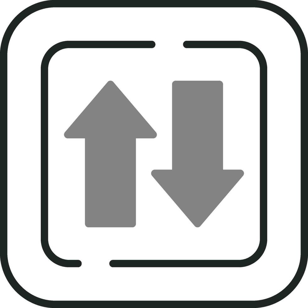 Two Ways Siign Vector Icon