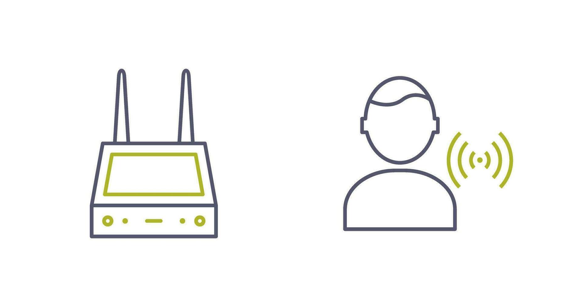 router and signal  Icon vector