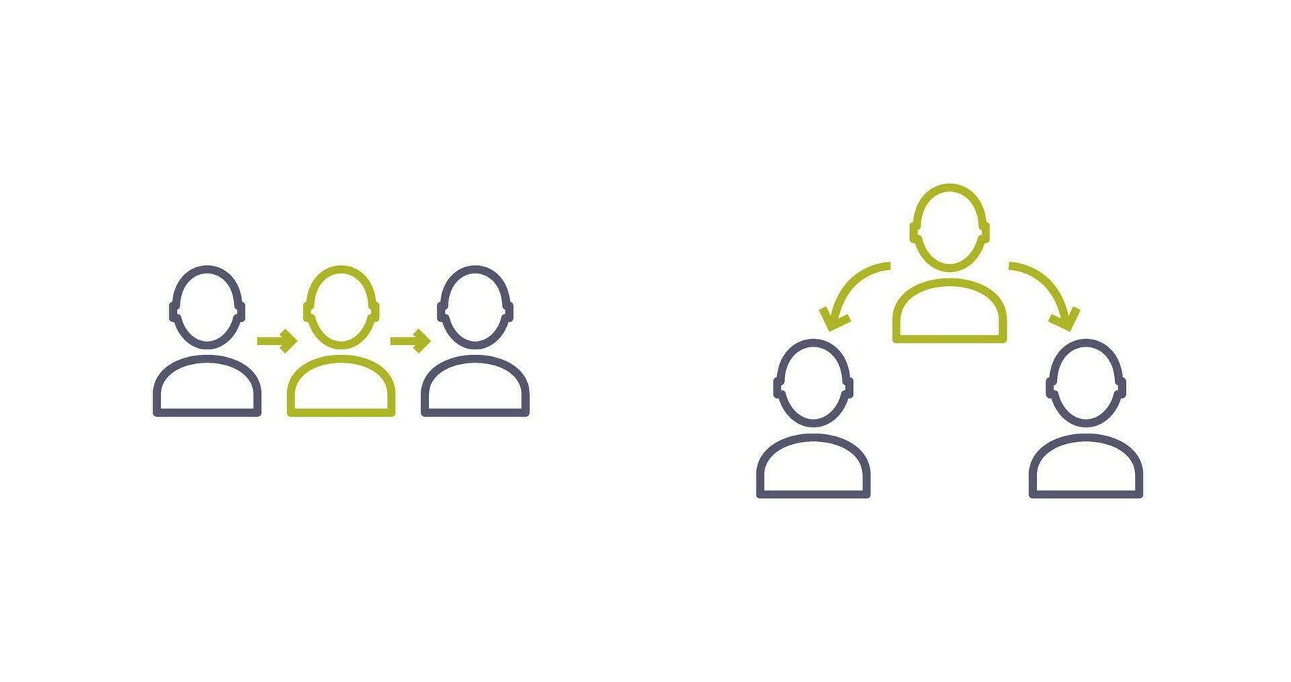 link and connected profiles Icon vector