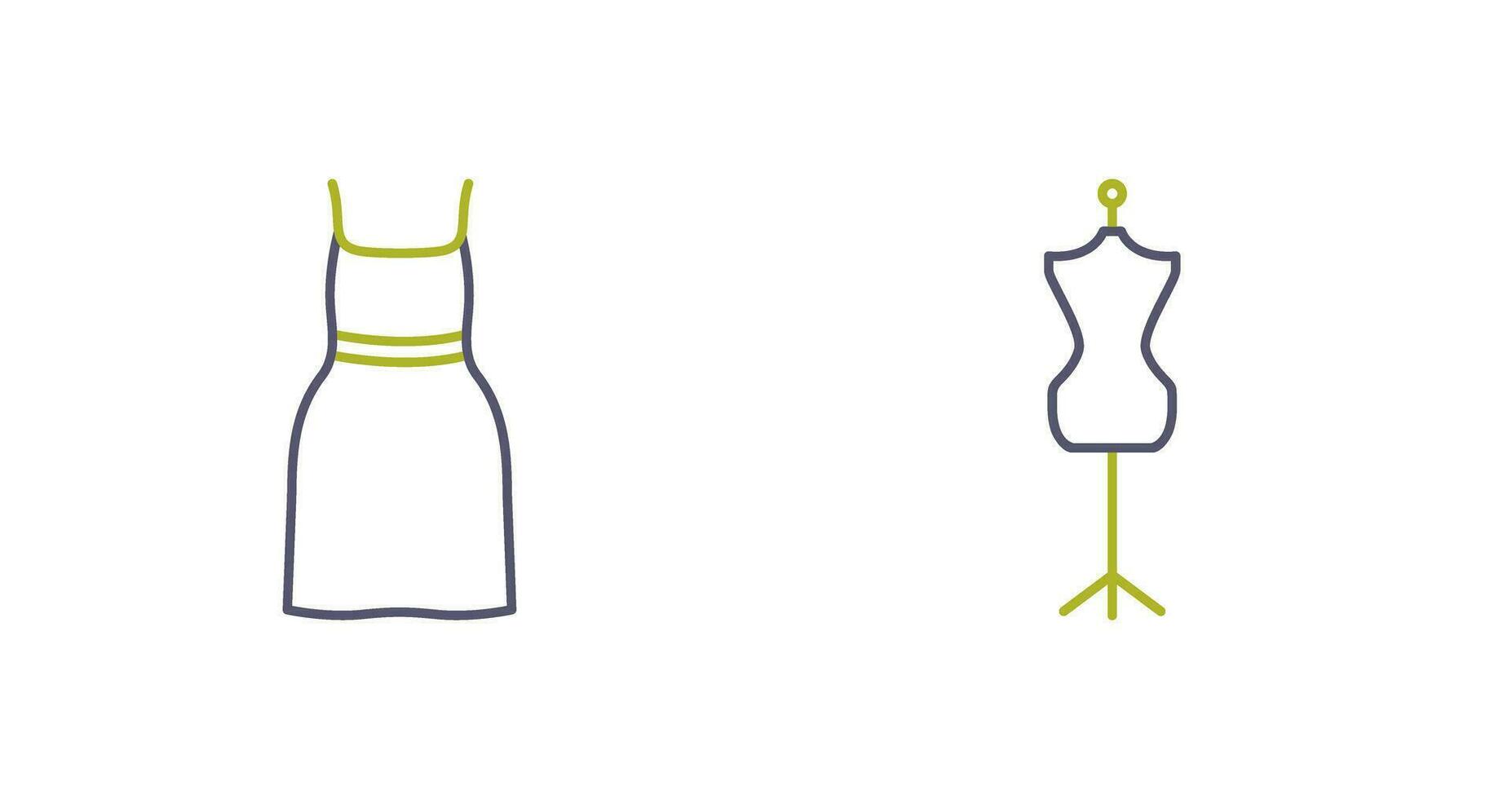 Cocktail Dress and Dress Holder Icon vector