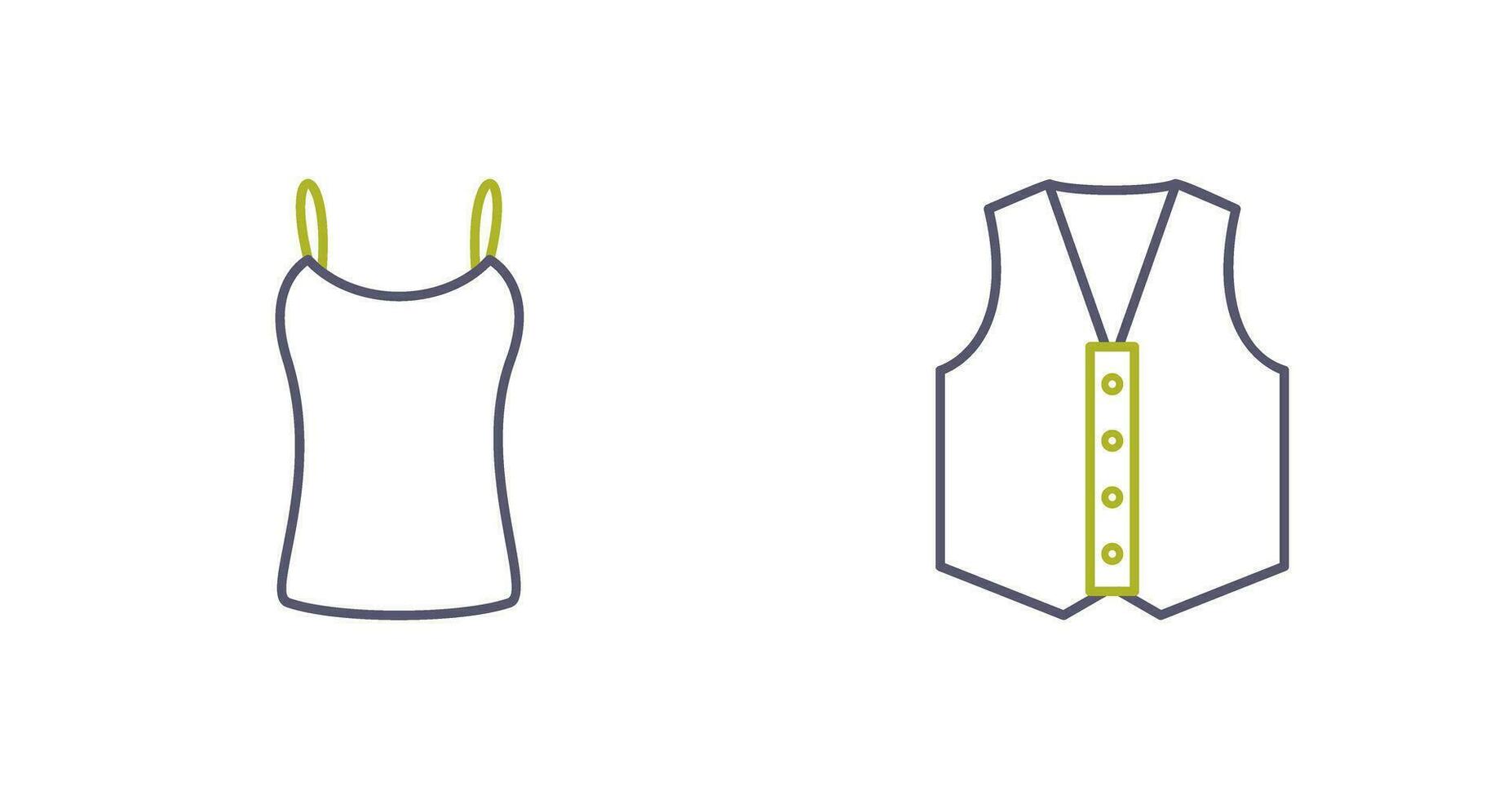 Ladies Vest and safety Icon vector