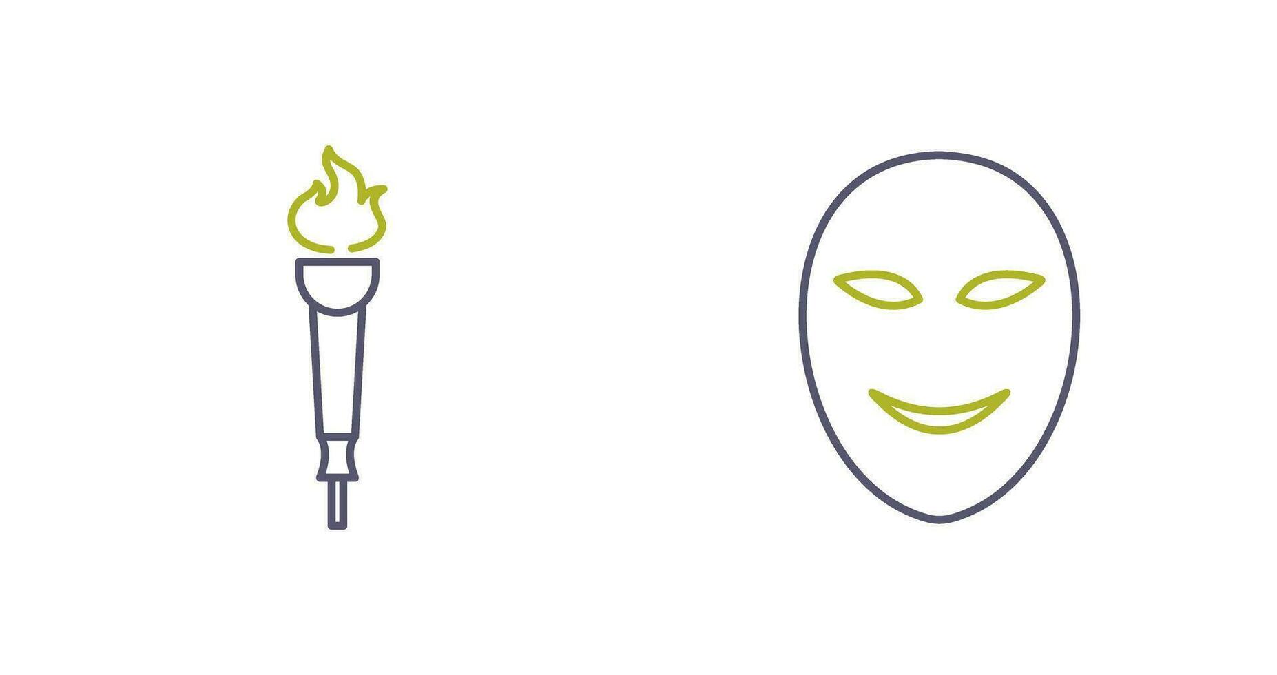 Museum Torch and Ancient Icon vector
