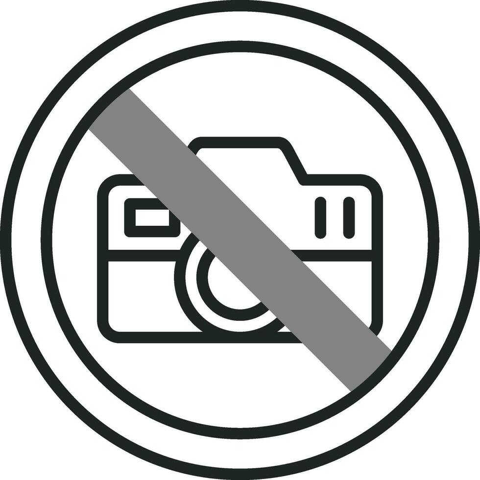 No Camera Vector Icon