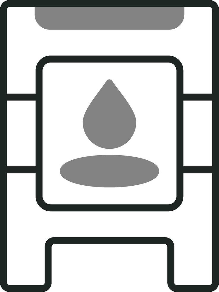 Wet Floor Vector Icon