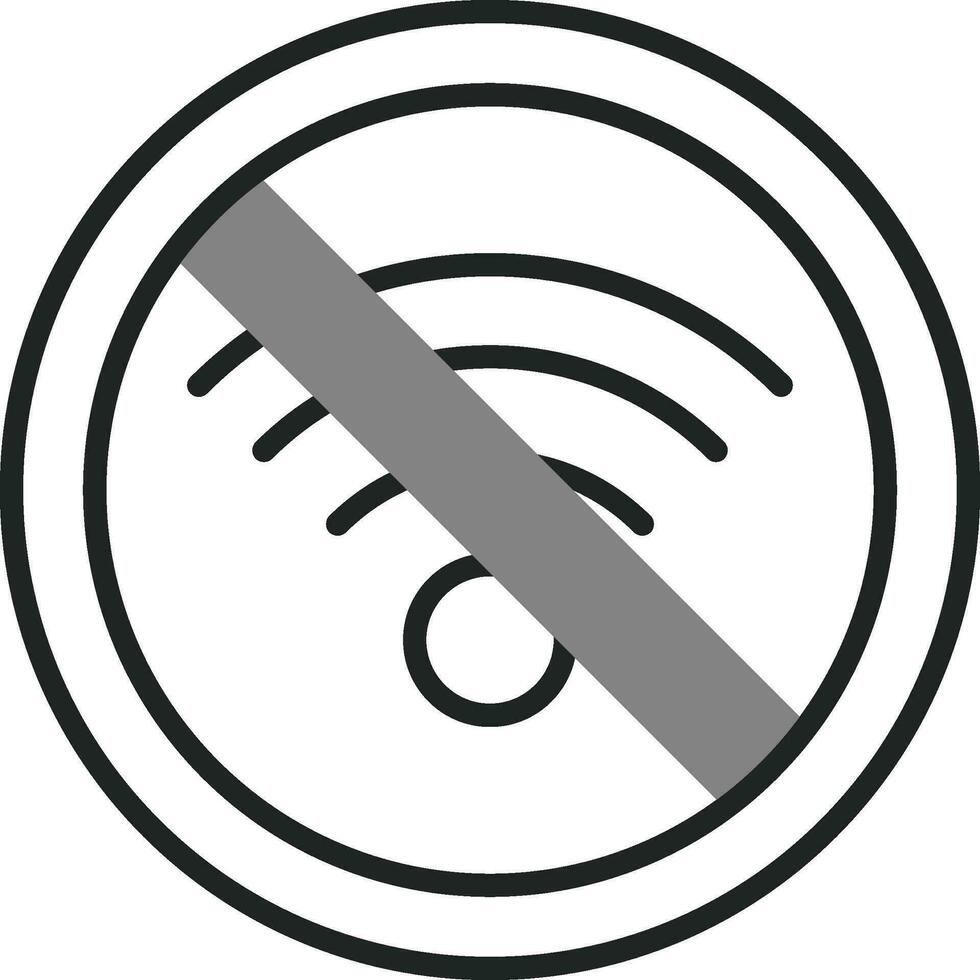 sin icono de vector wifi