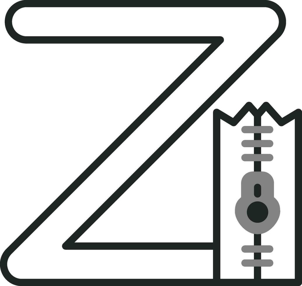 pequeño z vector icono
