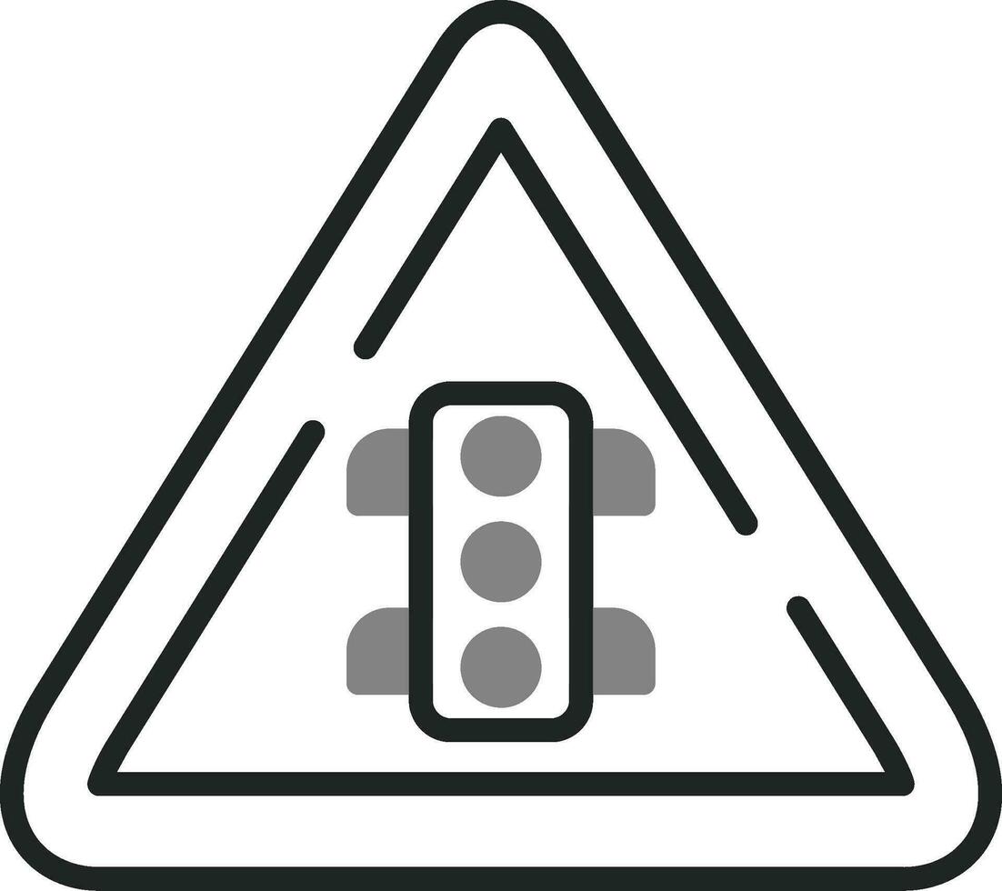 Traffic Light Sign Vector Icon