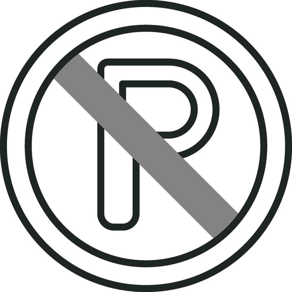 No Parking Vector Icon