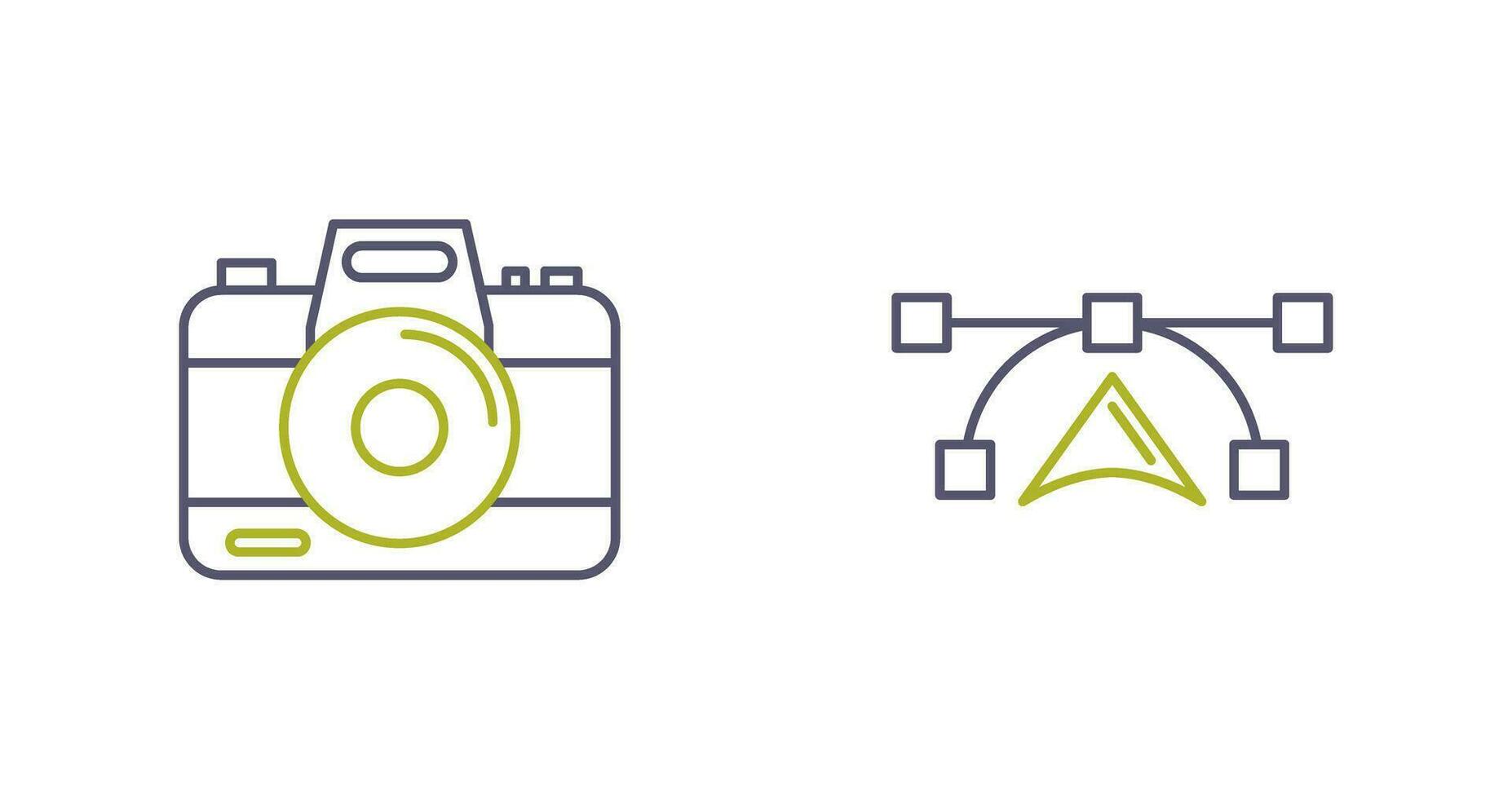 Camera and Vectors Icon