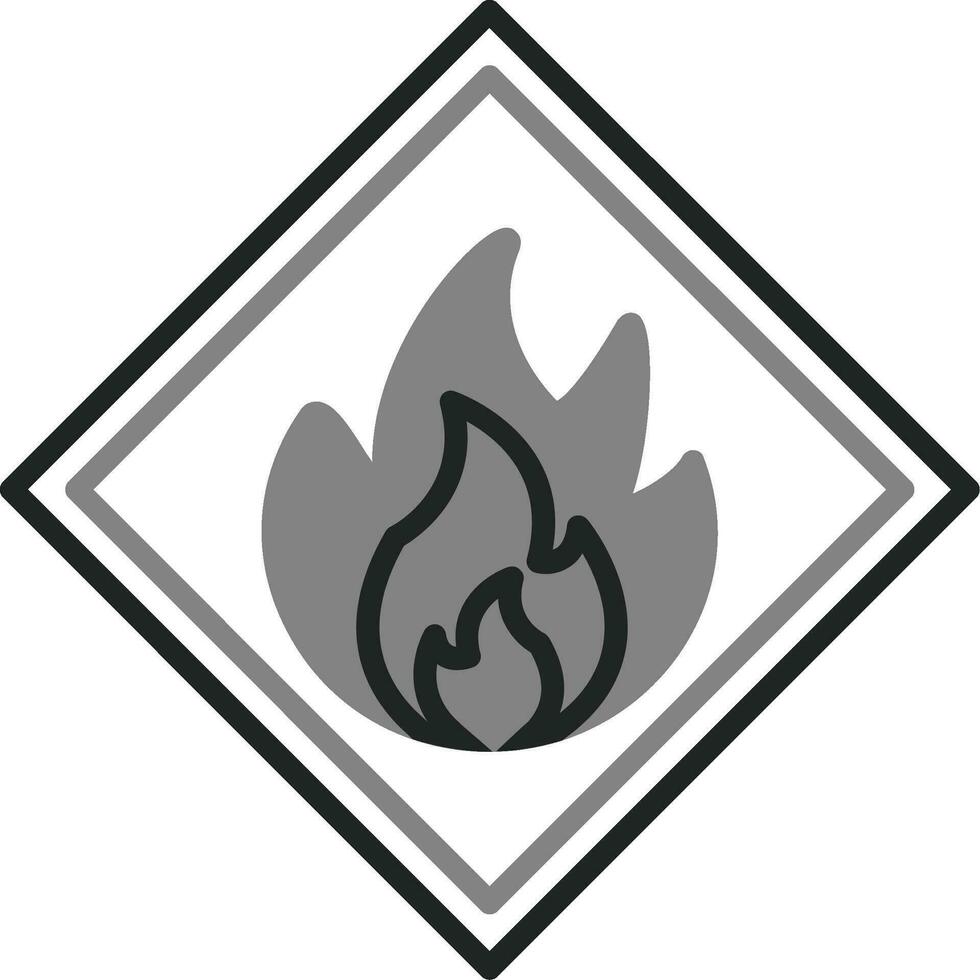 Flammable Vector Icon