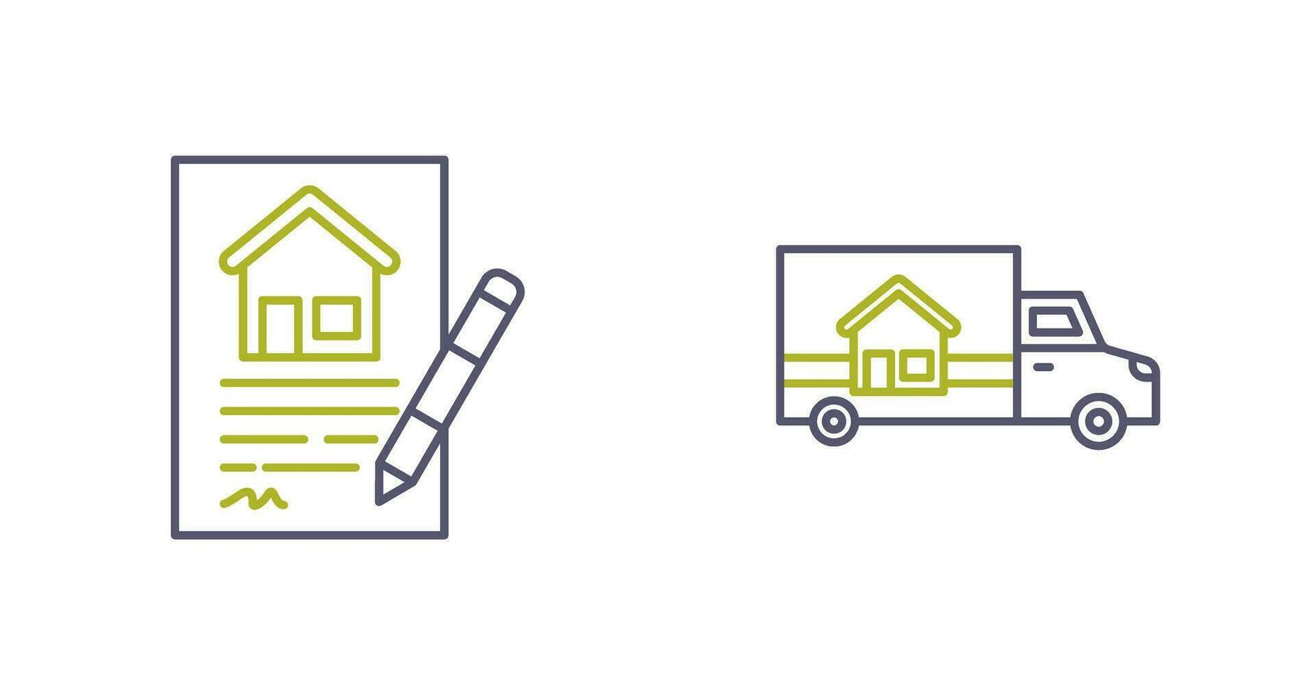 Contract and Delivery Icon vector