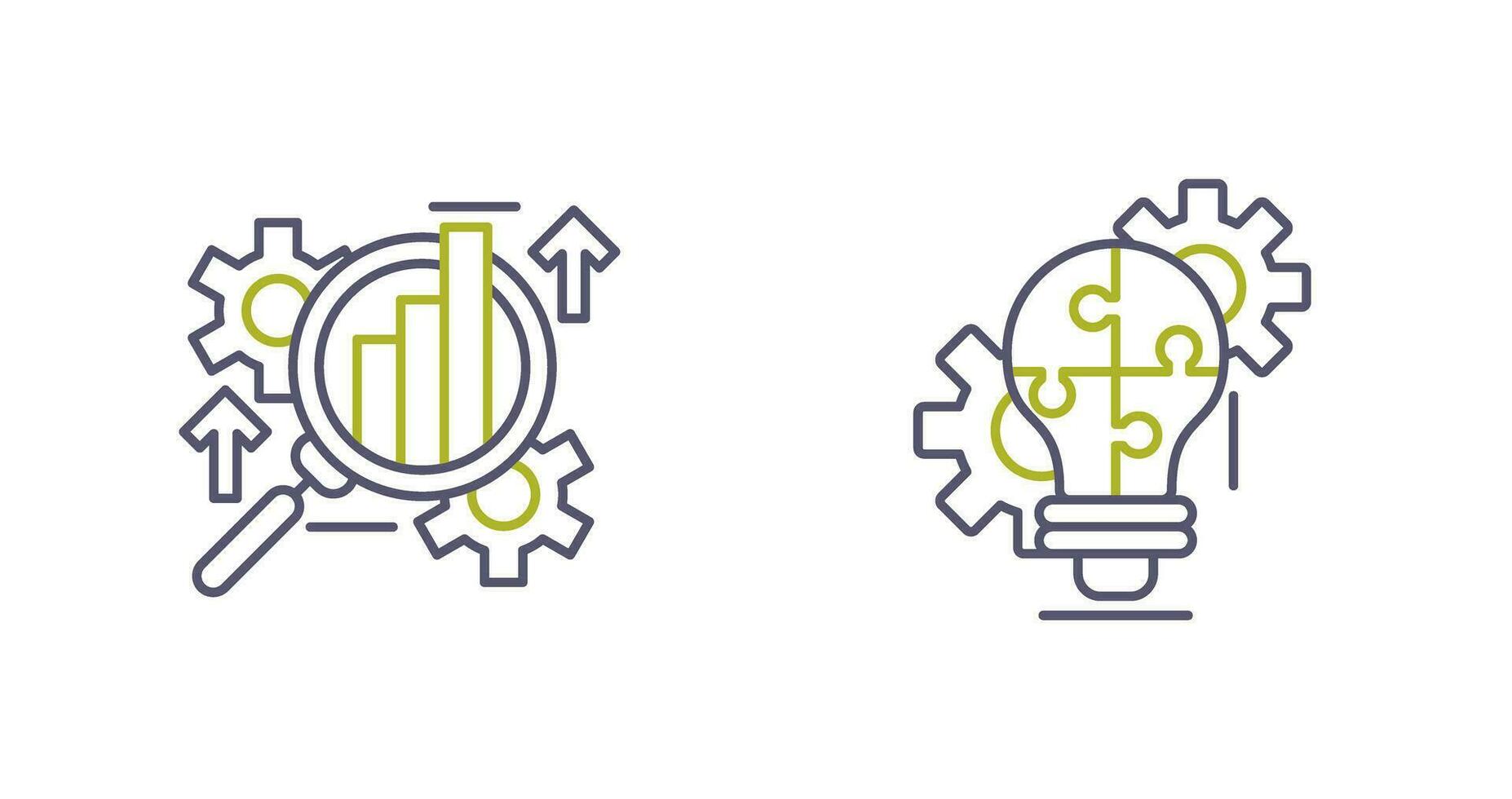 Analysis and Problem  Icon vector