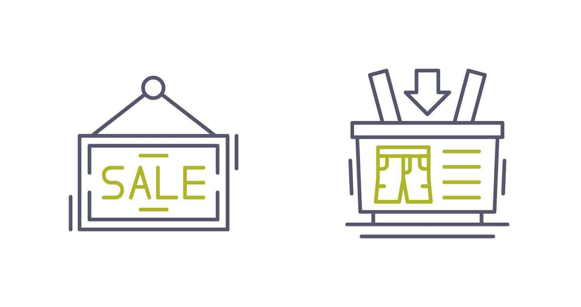 Shopping Basket and Super Sale Icon vector