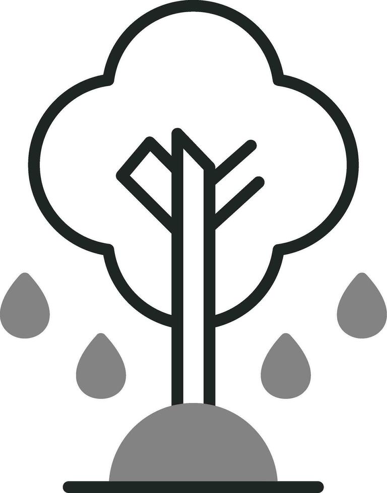 icono de vector de árbol