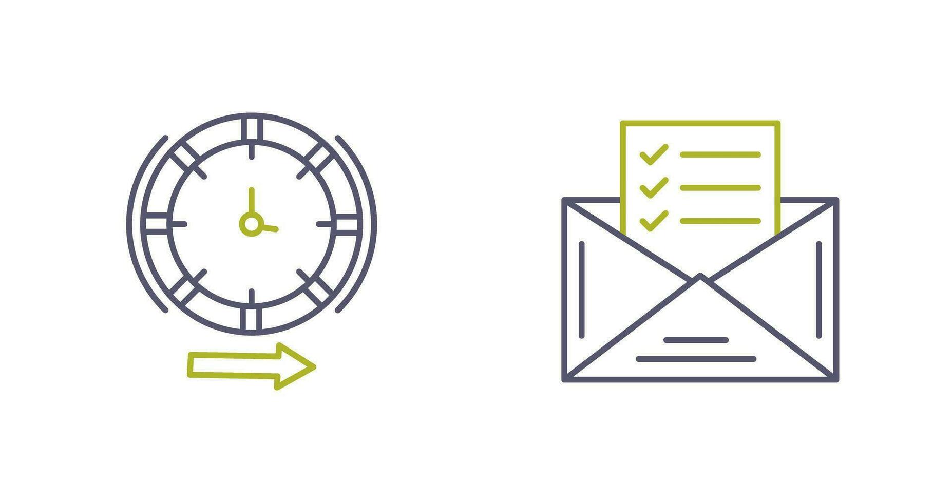 Direction and Check List Icon vector