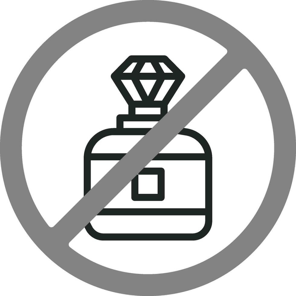 No perfume vector icono