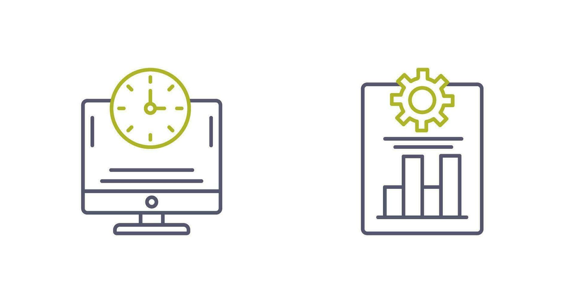 Productivity and Online Time Icon vector