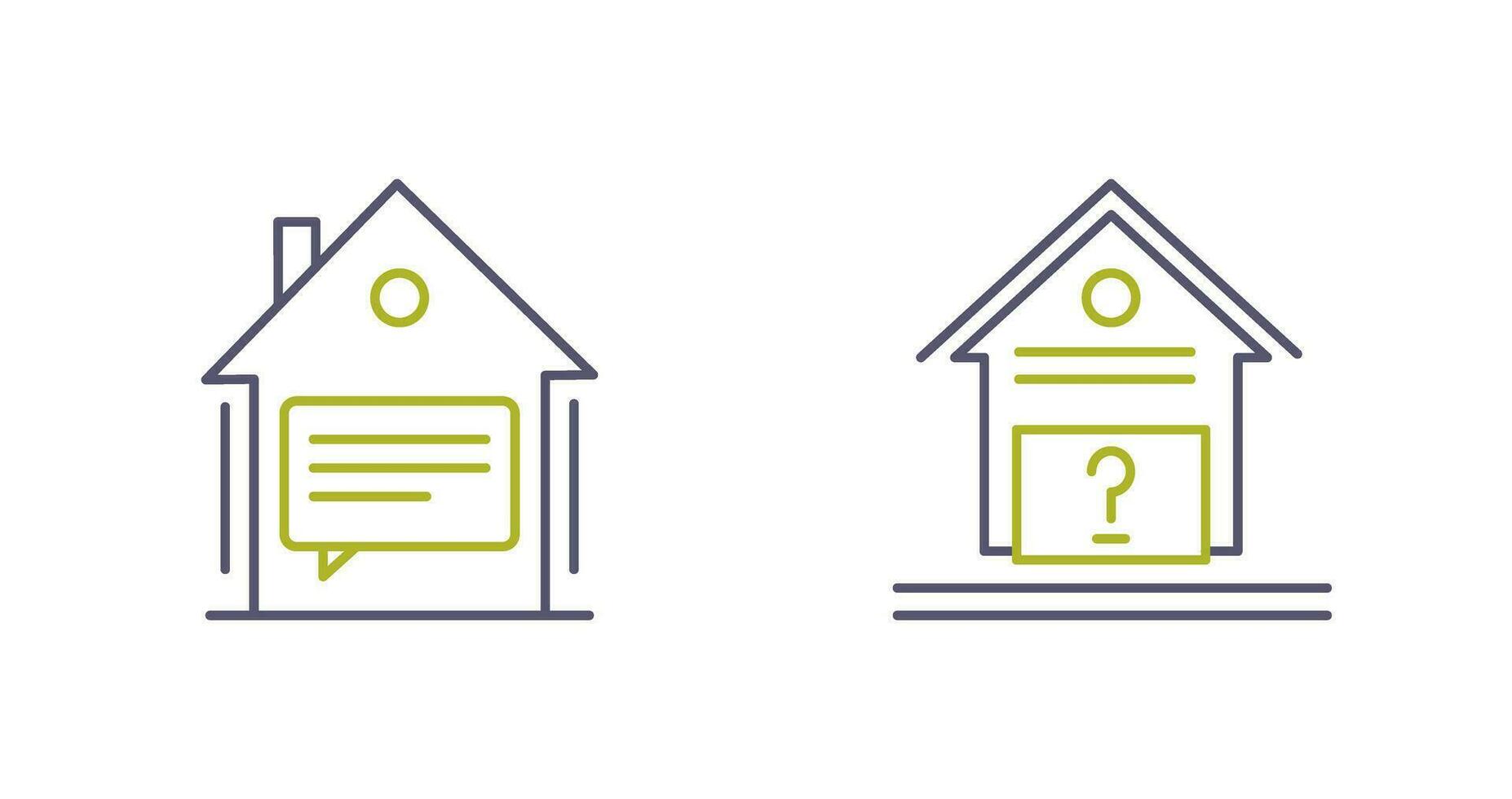 Message and Unknown Icon vector