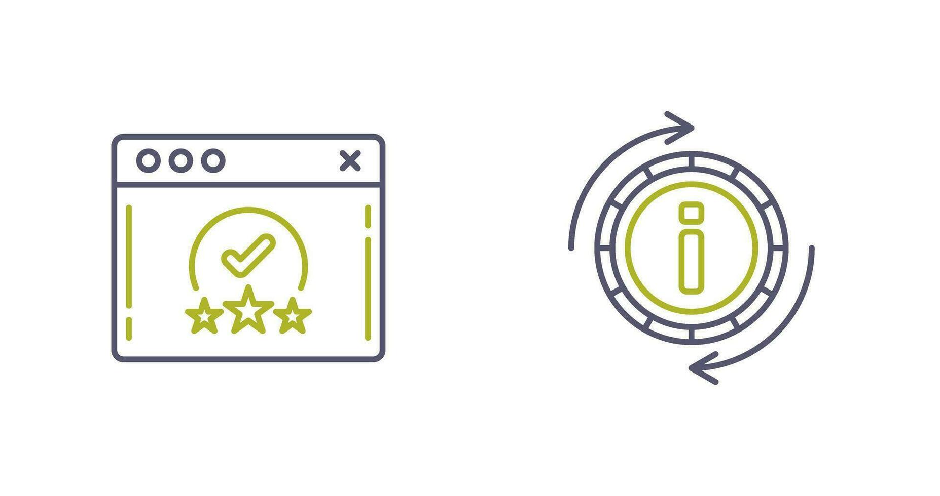 rating and refresh  Icon vector