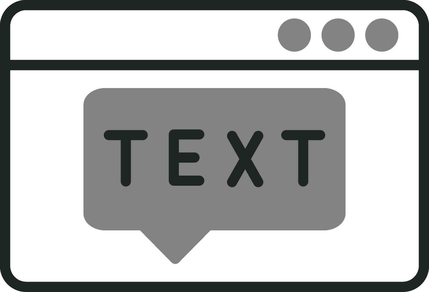 Text Vector Icon