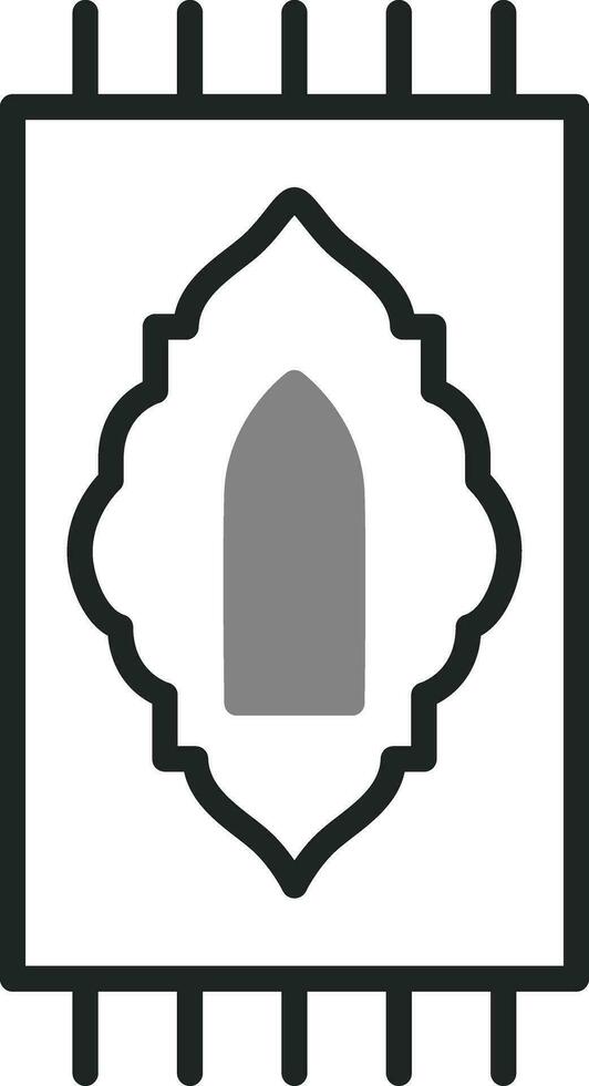 icono de vector de alfombra de oración