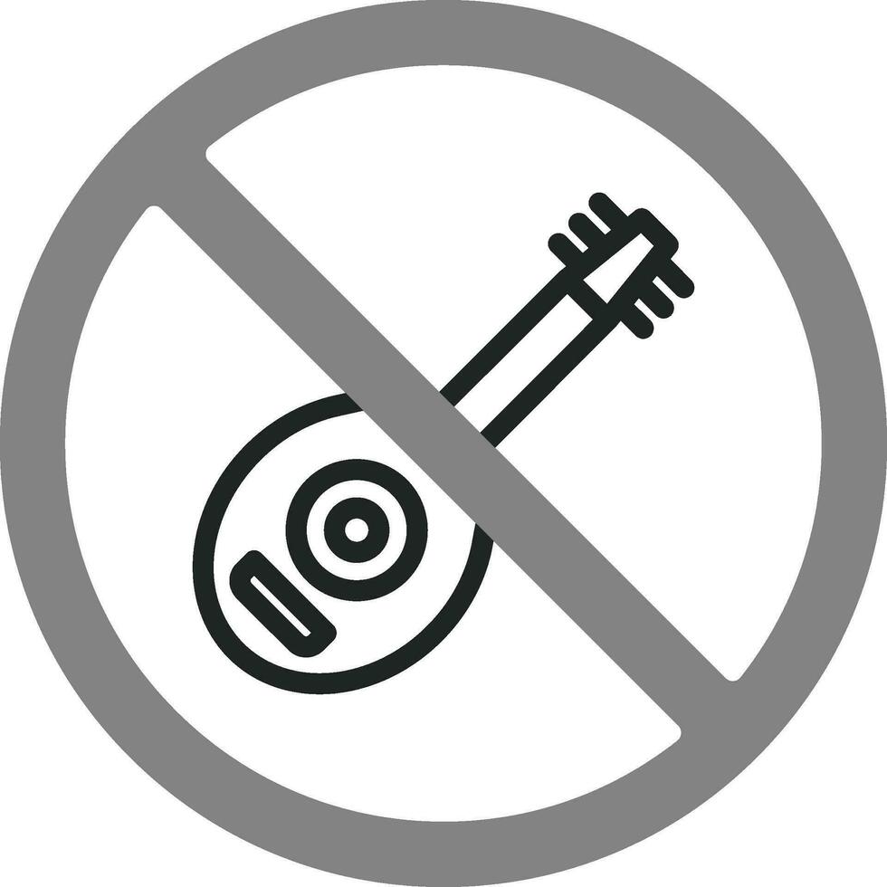 No Lute Vector Icon